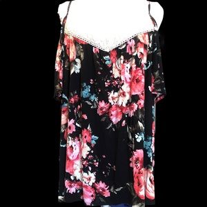 Women’s cold shoulder tank blouse